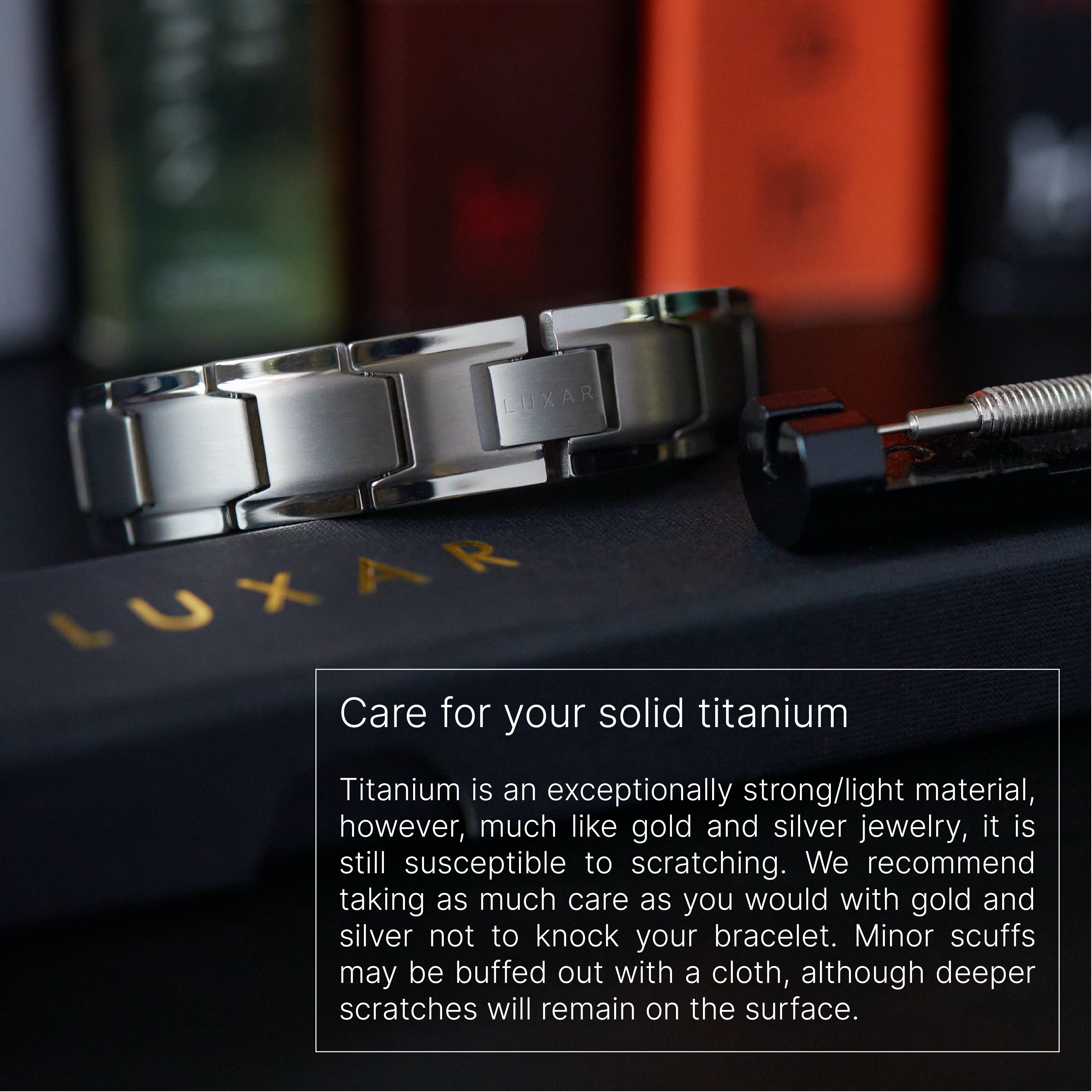 Titanium Linked Bracelet (Silver)